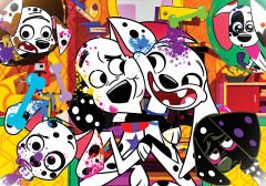101 Dalmation  puzzle 100 parça