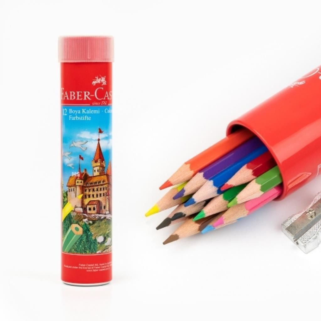 Faber Castell Boya Kalemi  12 Renk Tüp