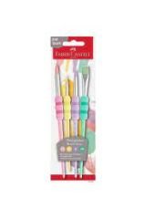Faber Castel Soft Touch Fırça Pastel  renk 4 Çeşit uç