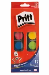 Pritt---Suluboya - 12 Renk - Büyük Tablet