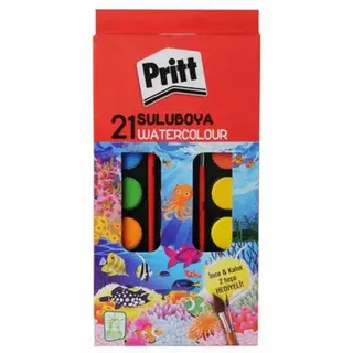 Pritt---Suluboya - 21 Renk - Büyük Tablet