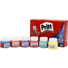 Pritt---Parmak Boyası - 6 Renk - 30ml