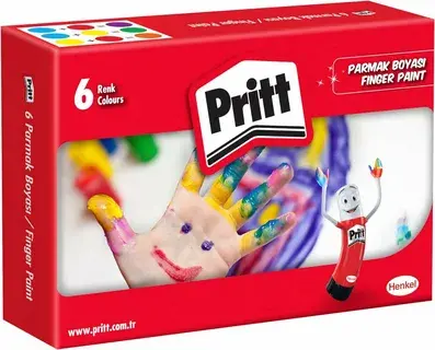 Pritt---Parmak Boyası - 6 Renk - 30ml