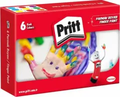 Pritt---Parmak Boyası - 6 Renk - 30ml