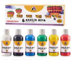 ADEL Akrilik Klasik Renkler, 6x60ml