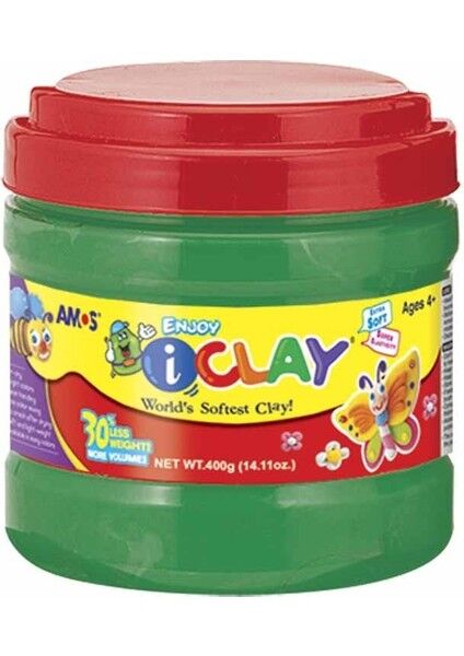AMOS PROJE HAMURU-I CLAY YESIL 400GR KAVANOZ